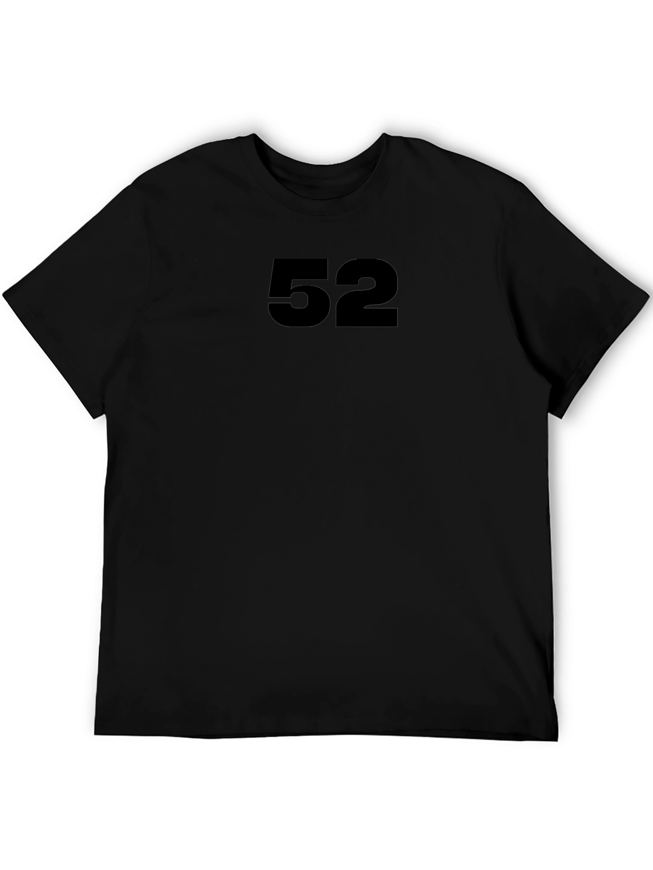 Black T-Shirt with Number 52