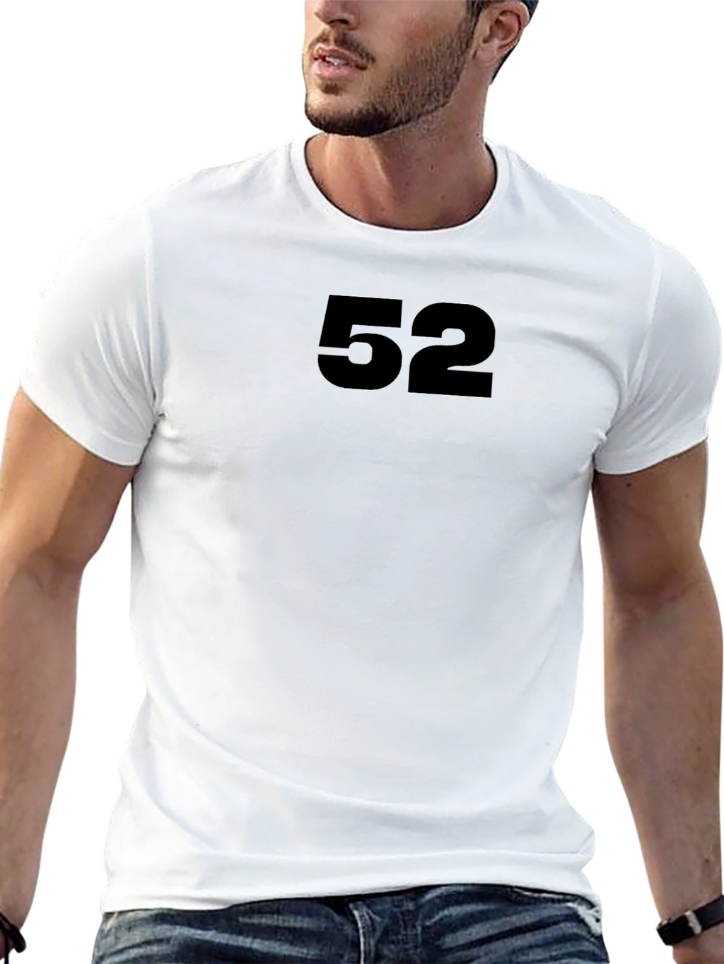Black T-Shirt with Number 52