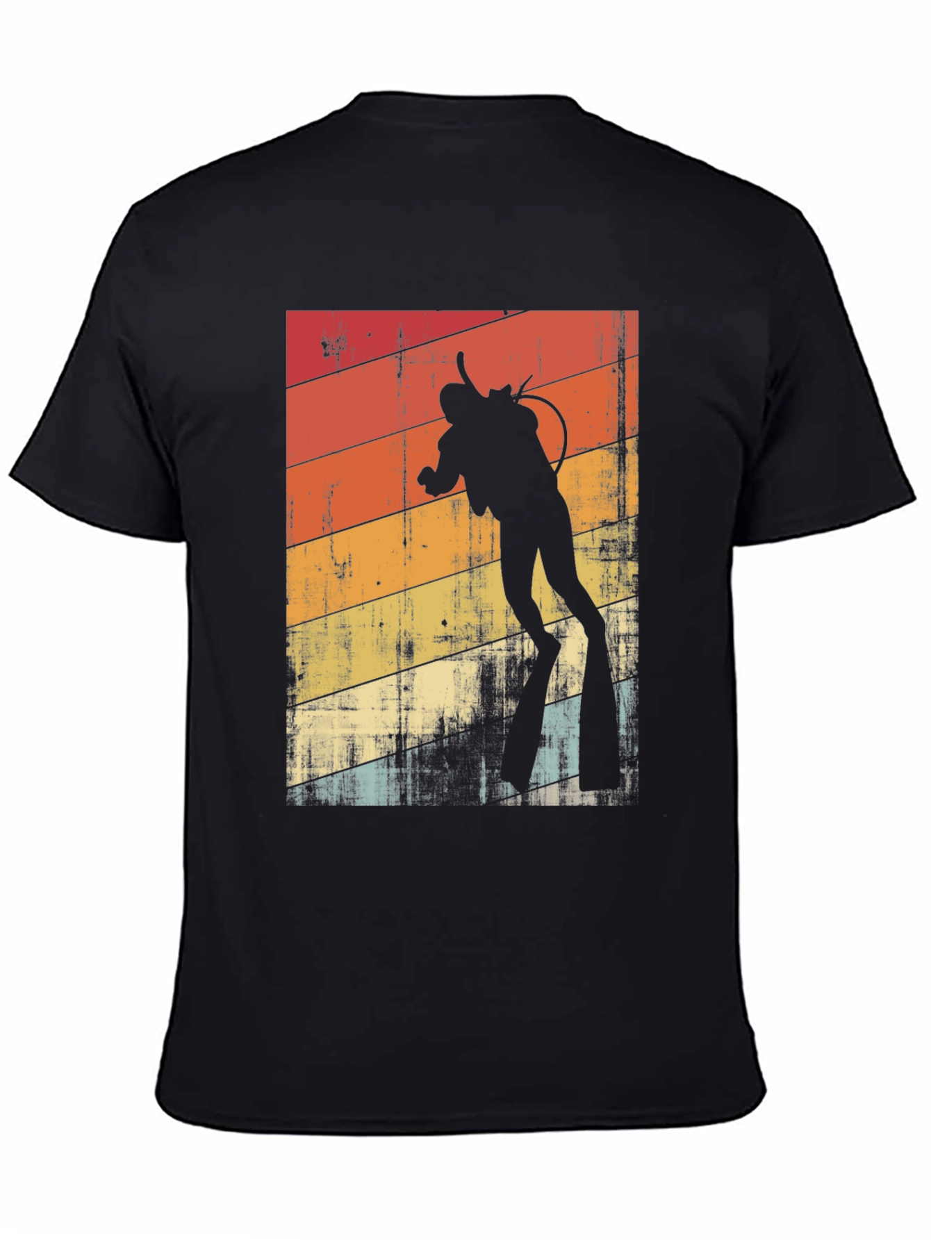 Vintage Diver T-Shirt - Retro Scuba Diving Design