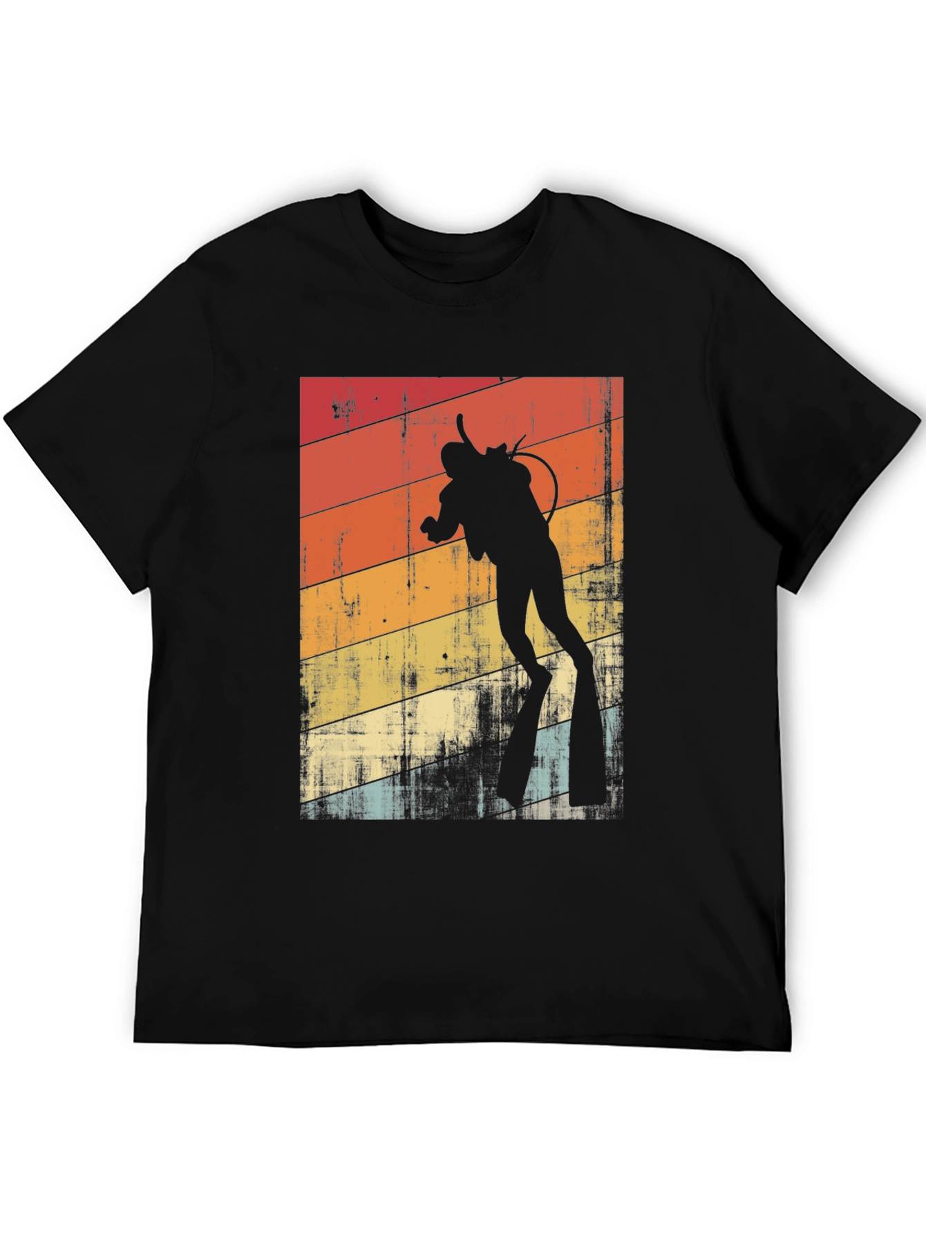 Vintage Diver T-Shirt - Retro Scuba Diving Design