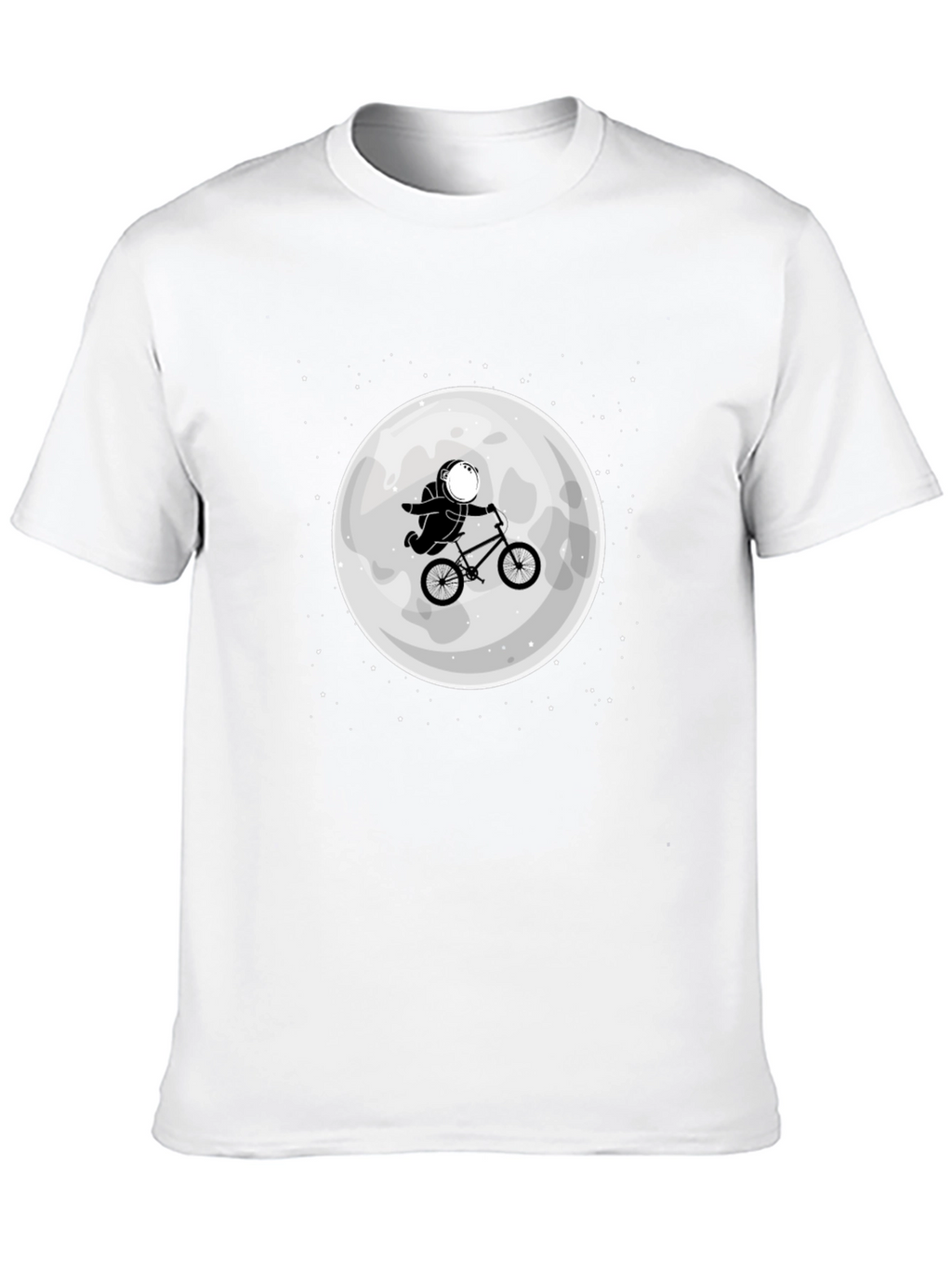 Astronaut Moon Ride T-Shirt - Black Cotton Tee