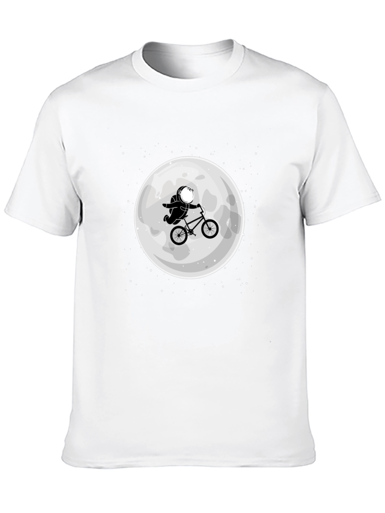 Astronaut Moon Ride T-Shirt - Black Cotton Tee