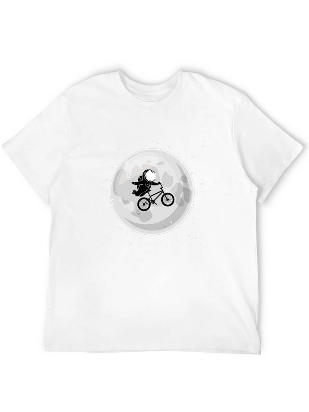 Astronaut Moon Ride T-Shirt - Black Cotton Tee
