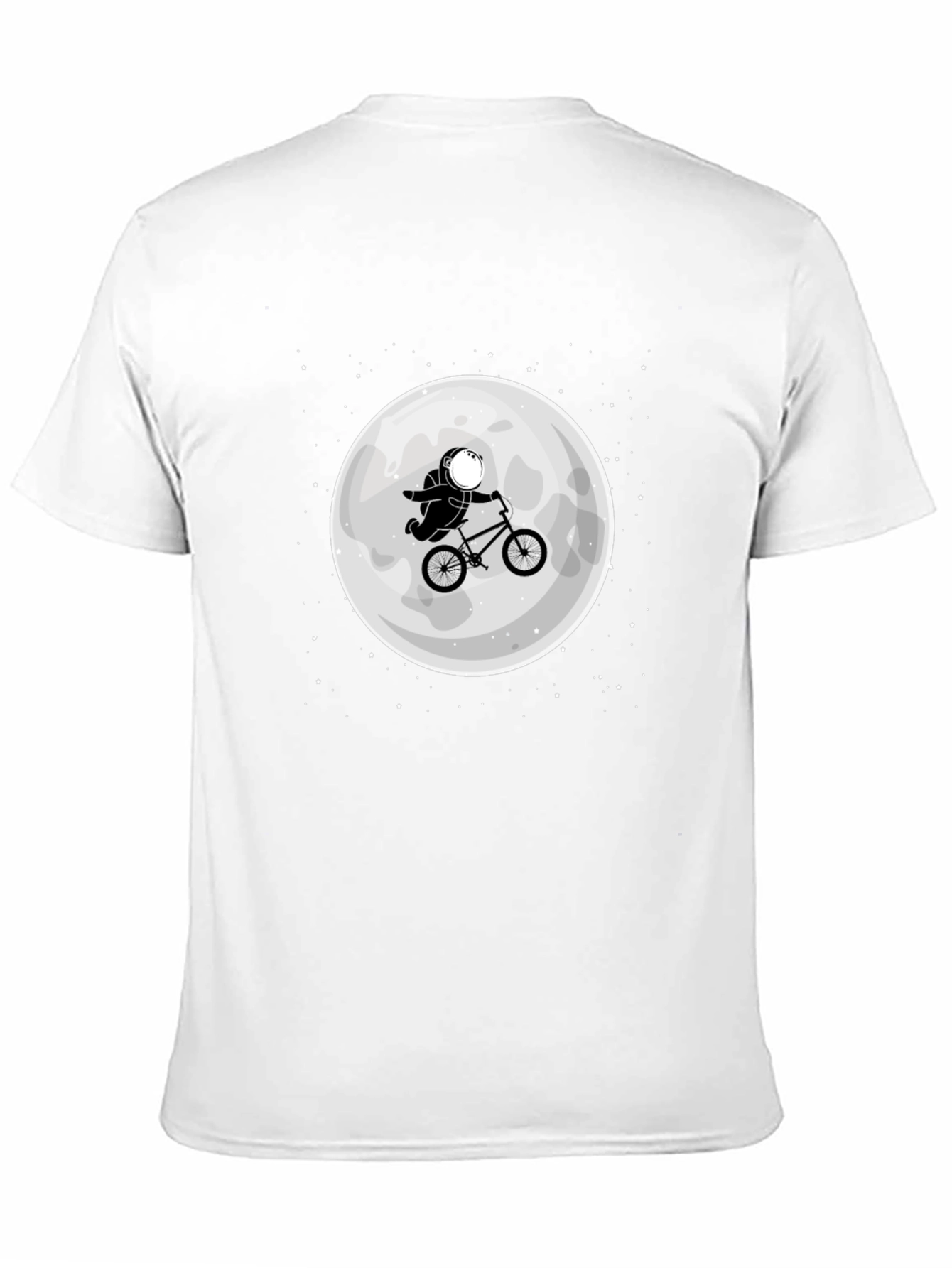 Astronaut Moon Ride T-Shirt - Black Cotton Tee