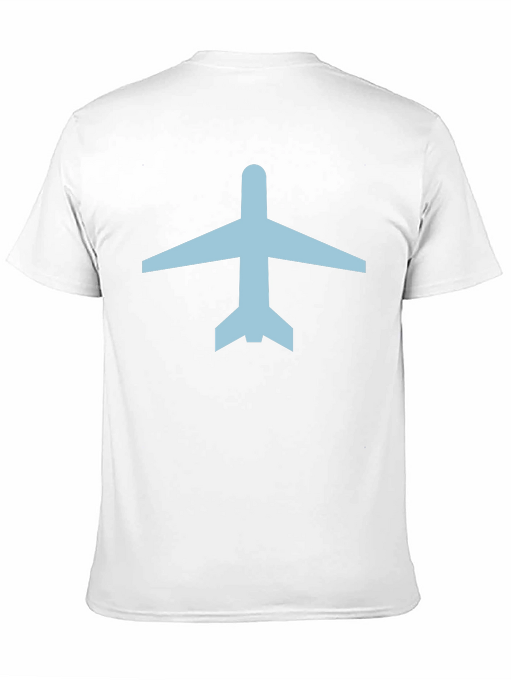 Airplane Graphic Tee - Black Cotton Crew Neck T-Shirt