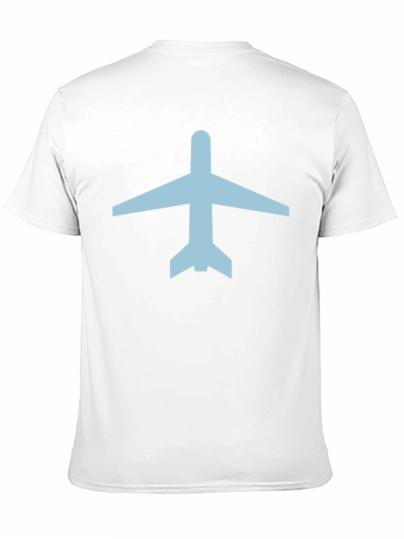 Airplane Graphic Tee - Black Cotton Crew Neck T-Shirt