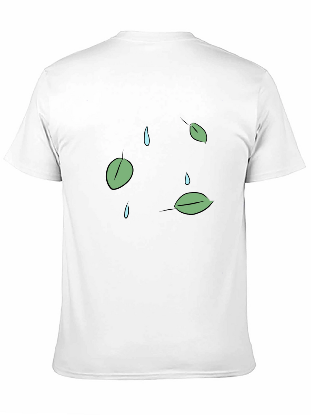 Leaf & Raindrop Graphic T-Shirt