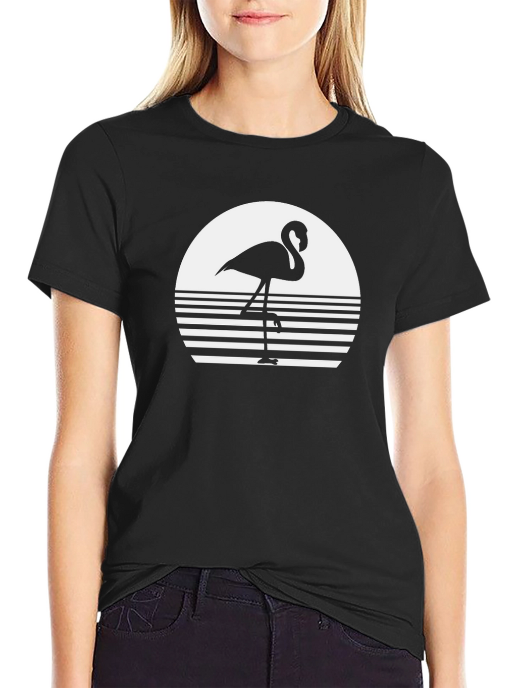 Flamingo Sunset Graphic Tee - Stylish & Unique
