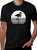 Flamingo Sunset Graphic Tee - Stylish & Unique
