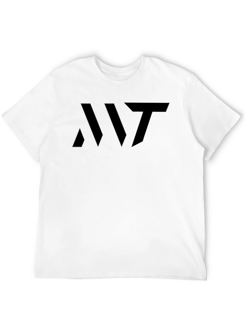 Mens Black Graphic Tee - Modern Abstract Design