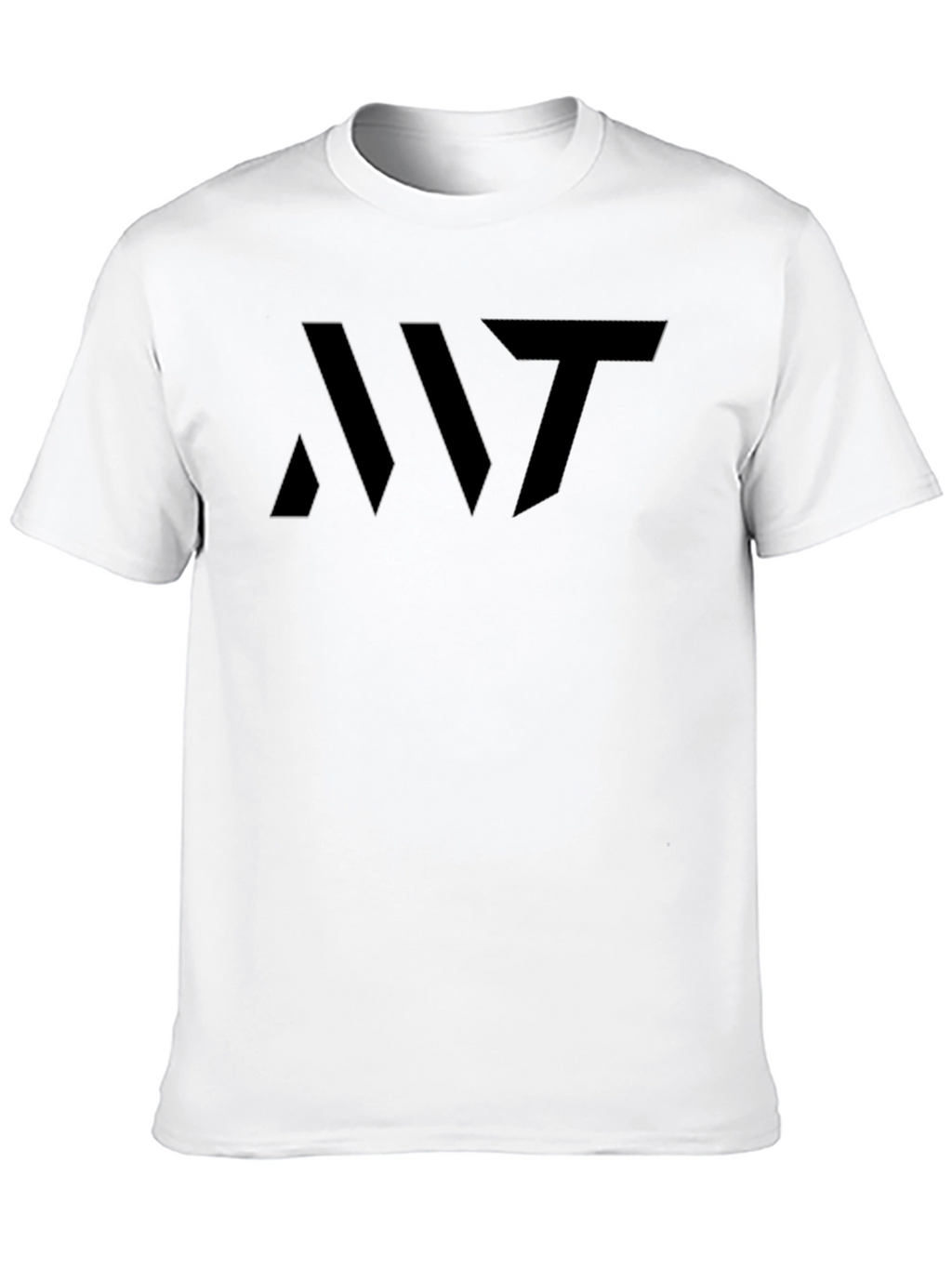 Mens Black Graphic Tee - Modern Abstract Design