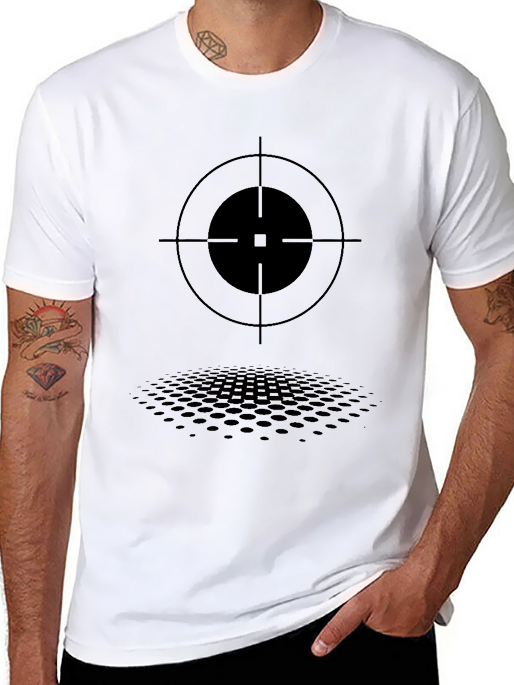 Target Graphic Tee - Mens Black T-Shirt