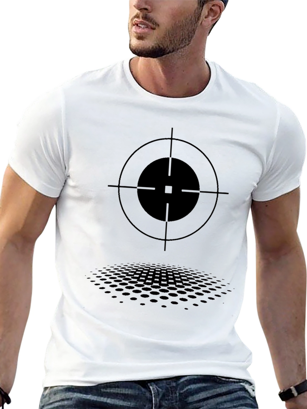 Target Graphic Tee - Mens Black T-Shirt