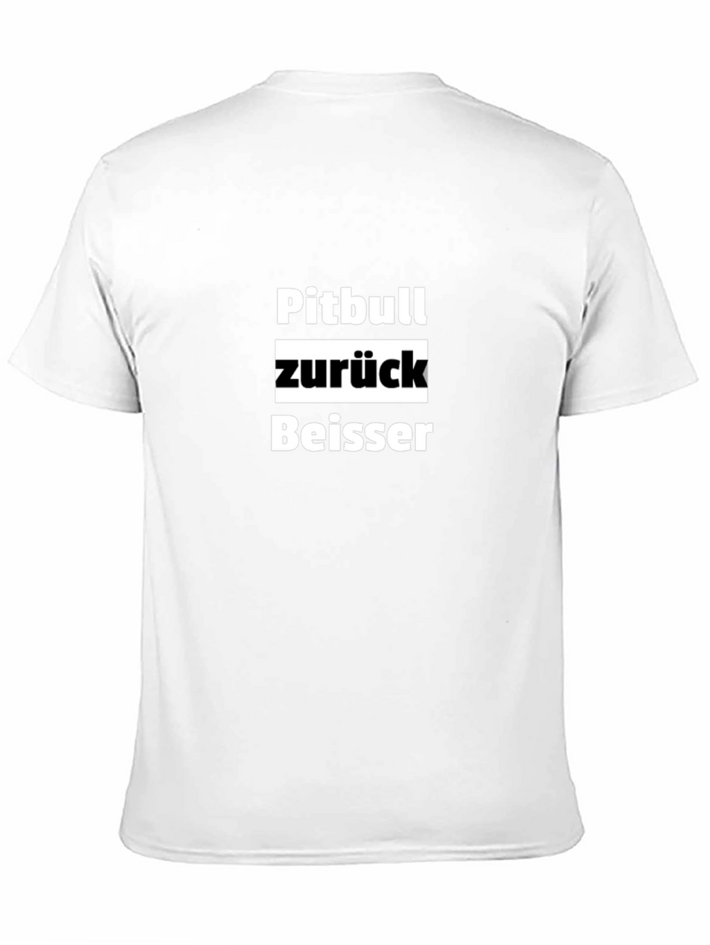 Pitbull Zurück Beisser Black T-Shirt
