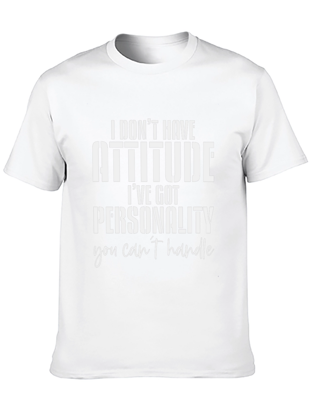 Attitude Funny Slogan Graphic Black T-Shirt