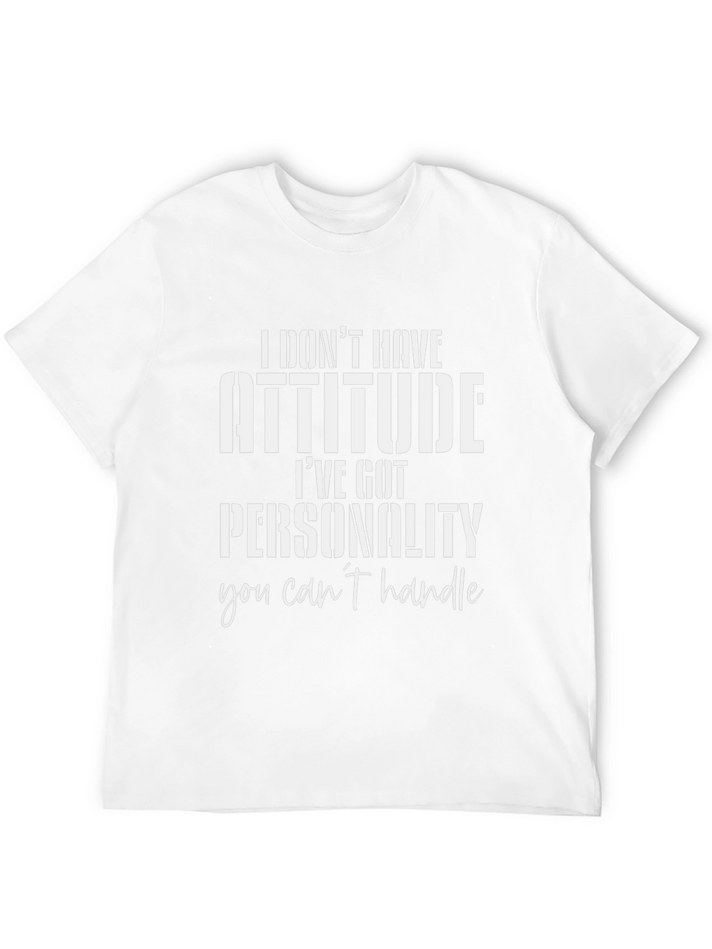 Attitude Funny Slogan Graphic Black T-Shirt