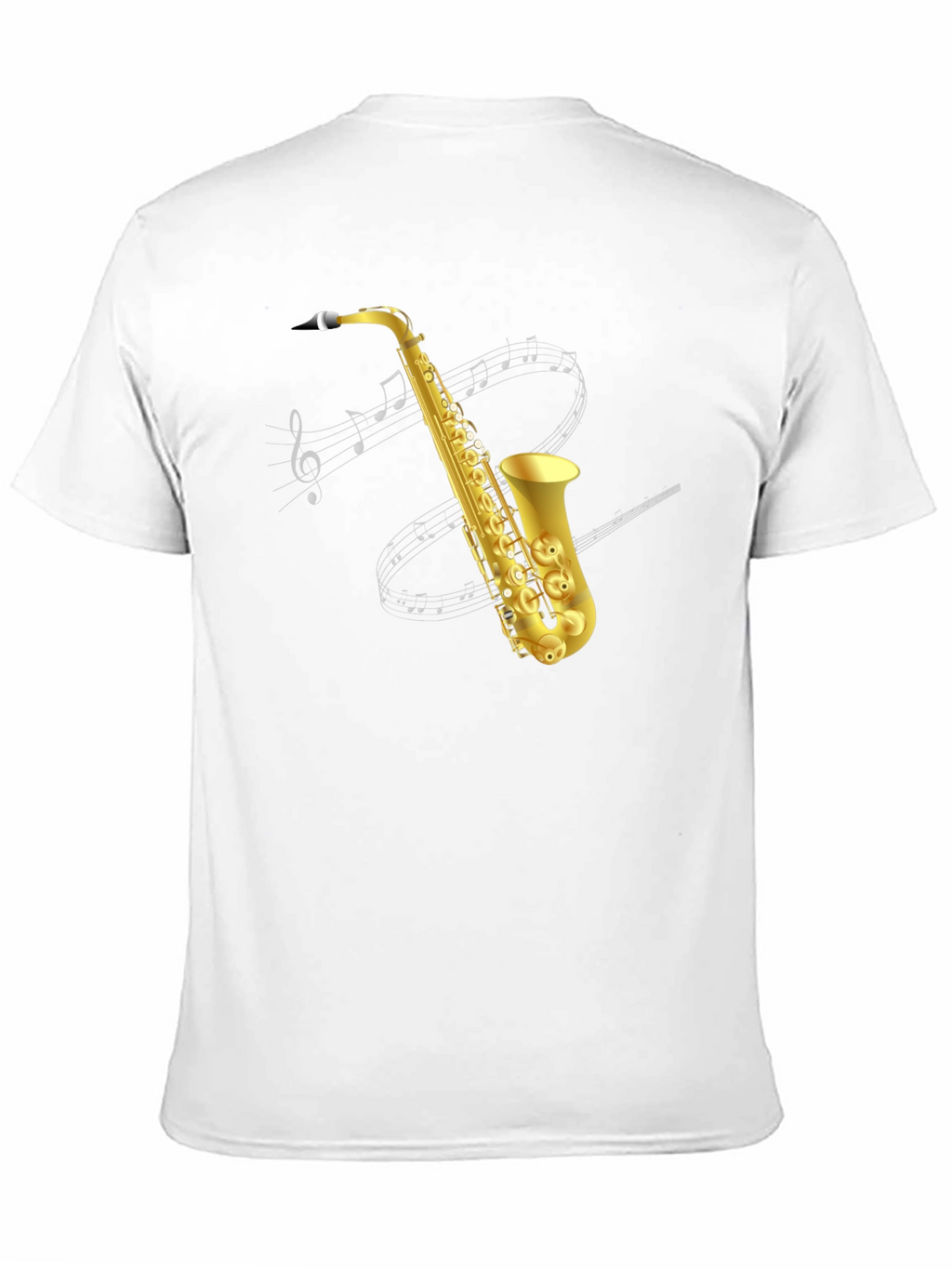 Saxophone Graphic Tee - Musicians Black T-Shirt