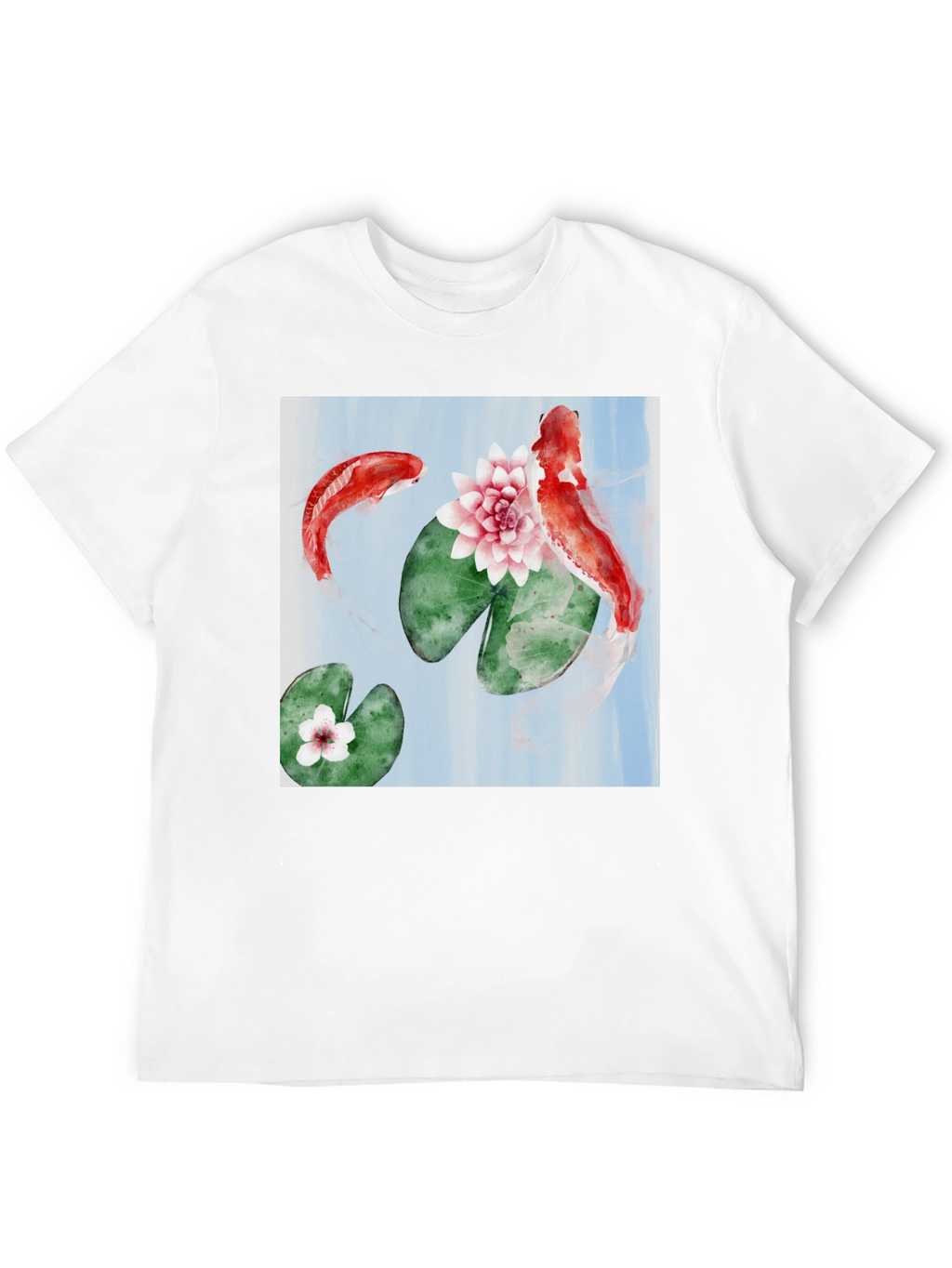 Koi Fish Graphic Tee - Stylish Black T-Shirt