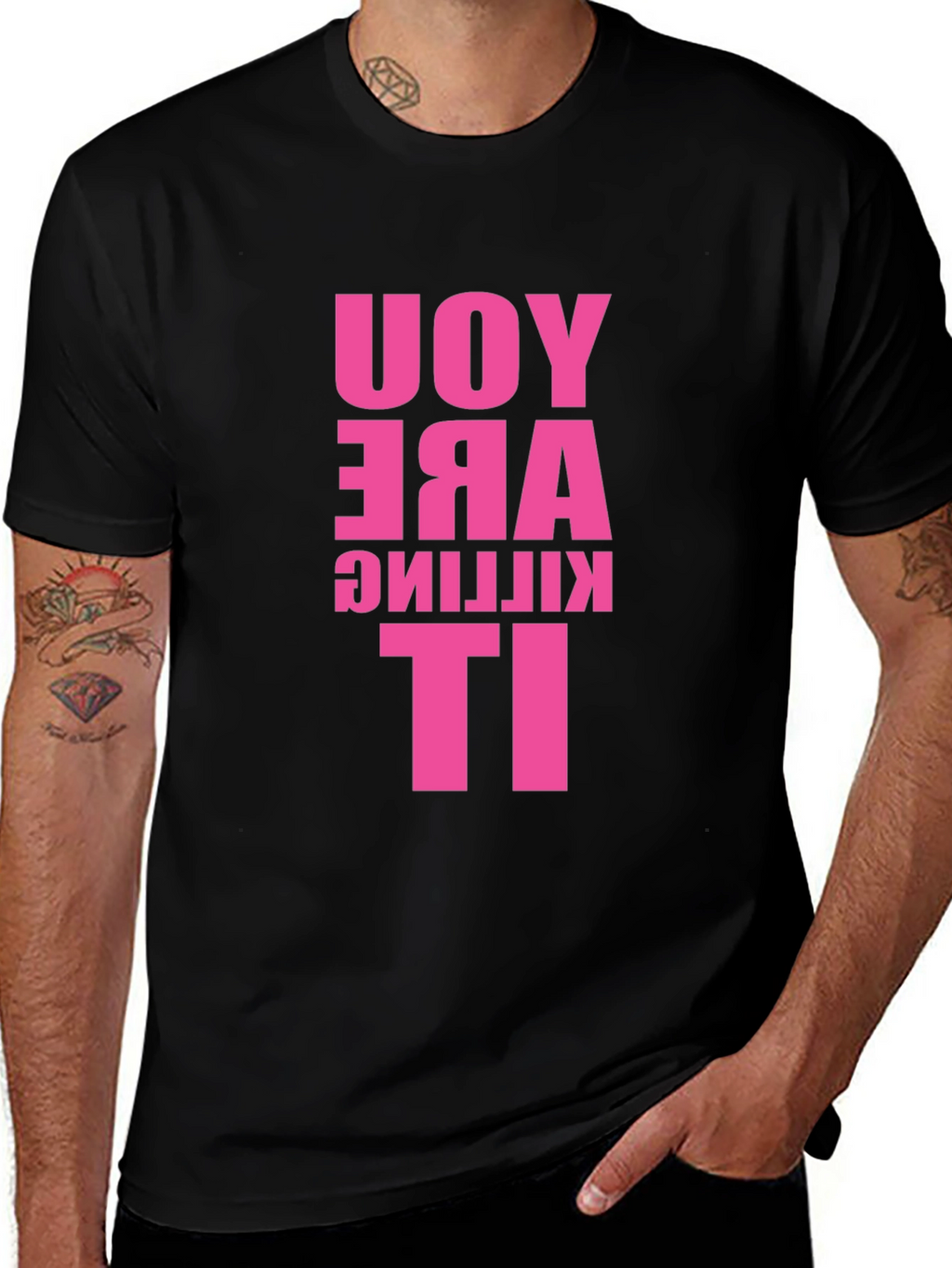 You Are Killing It! Graphic Tee - Black