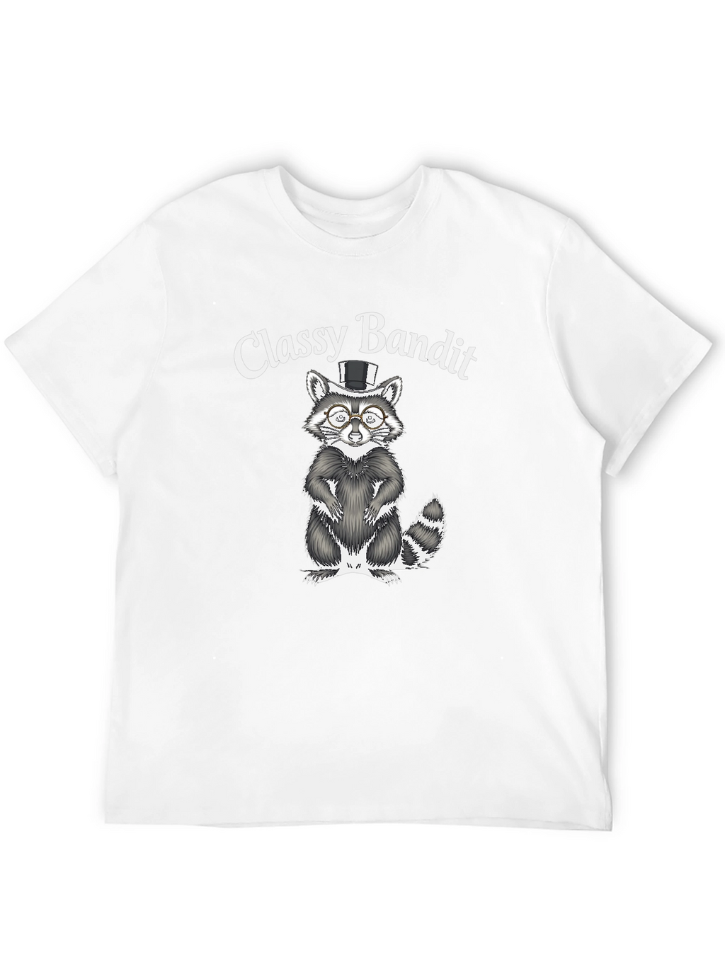 Classy Bandit Raccoon Graphic T-Shirt