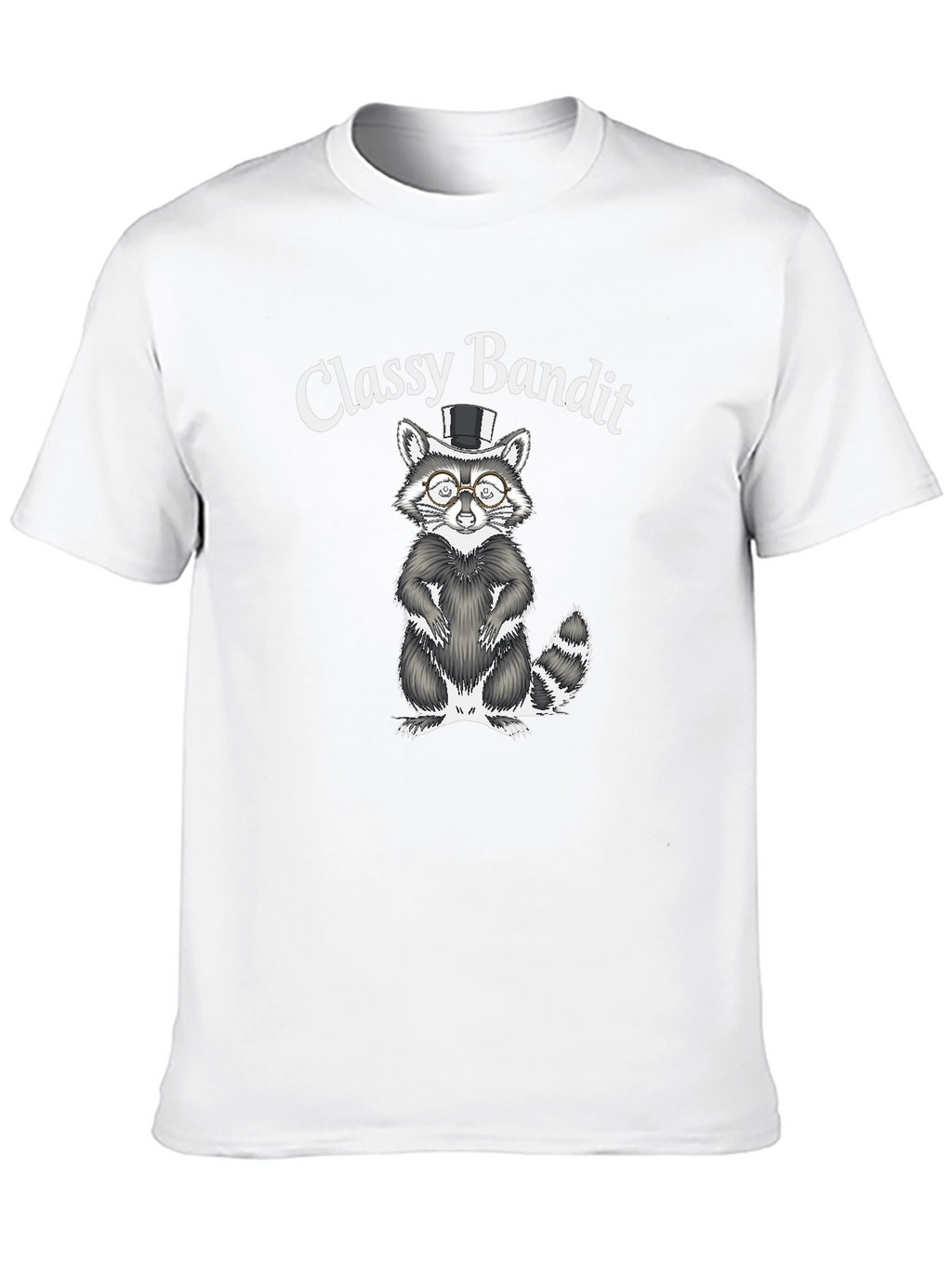 Classy Bandit Raccoon Graphic T-Shirt
