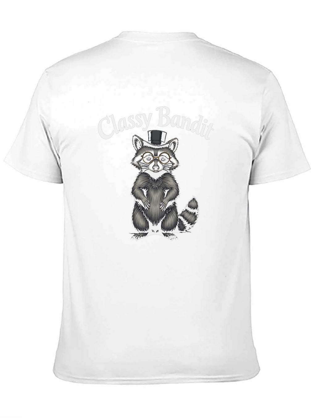 Classy Bandit Raccoon Graphic T-Shirt