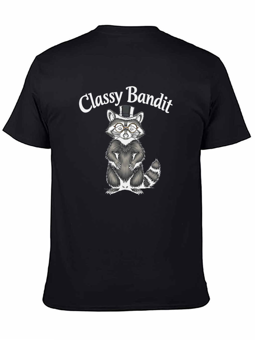 Classy Bandit Raccoon Graphic T-Shirt