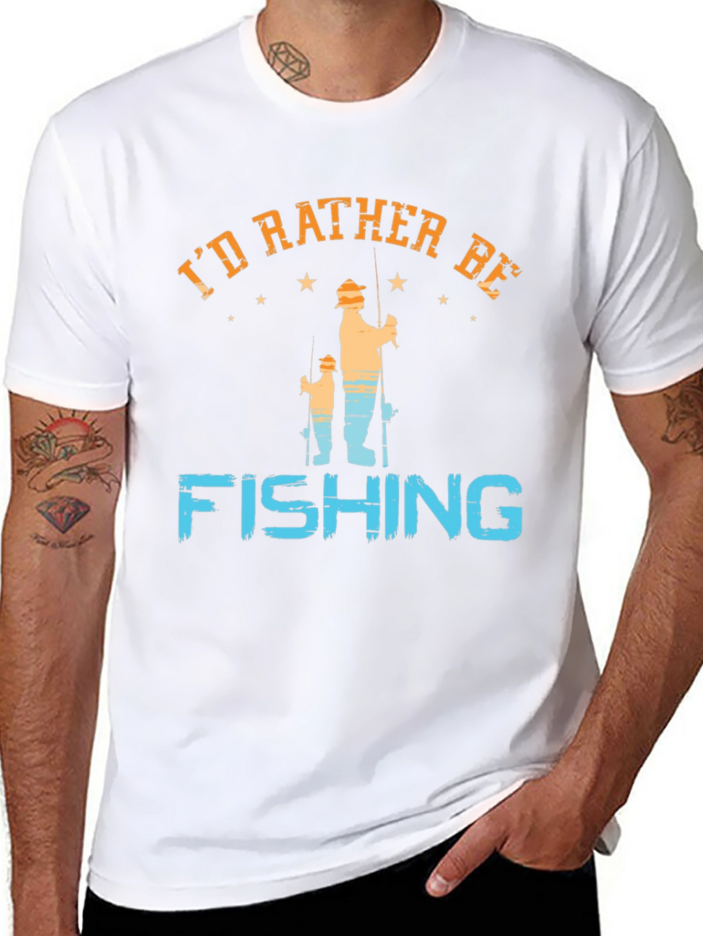 Id Rather Be Fishing Graphic Tee