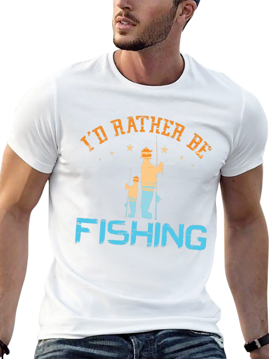Id Rather Be Fishing Graphic Tee