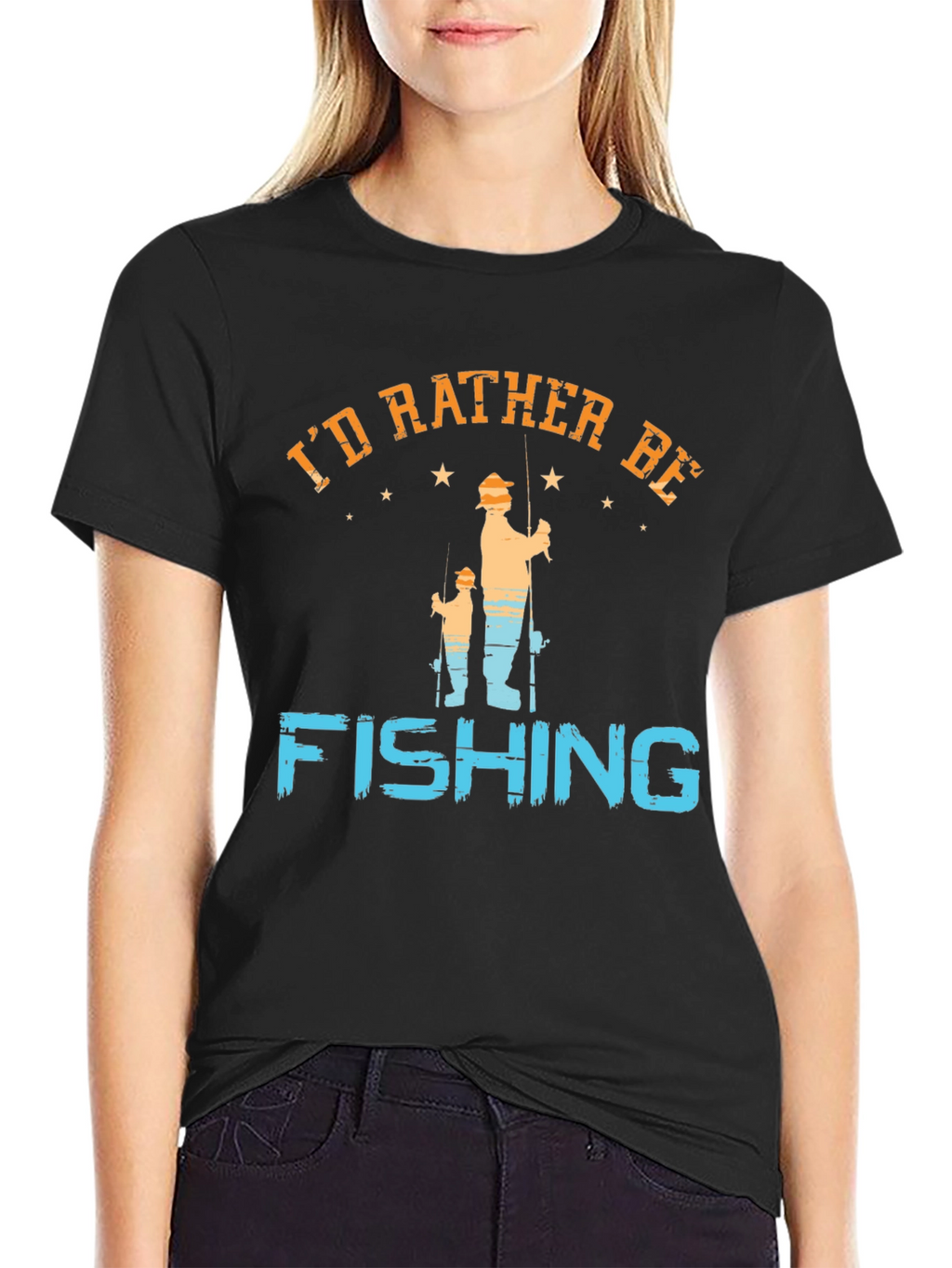 Id Rather Be Fishing Graphic Tee