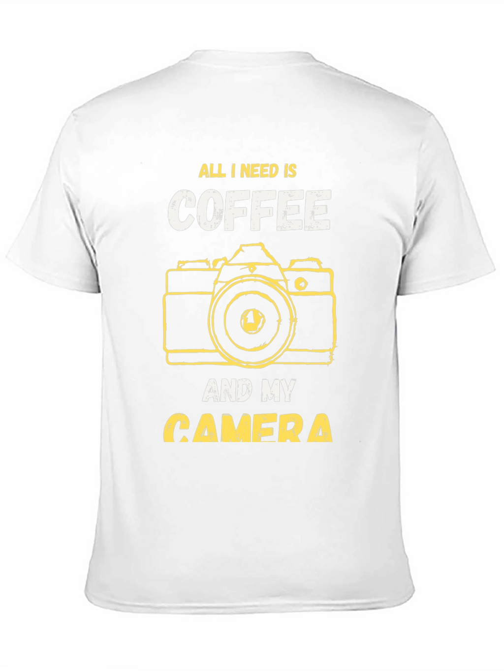 Coffee and Camera Graphic T-Shirt - Photography Lover Tee