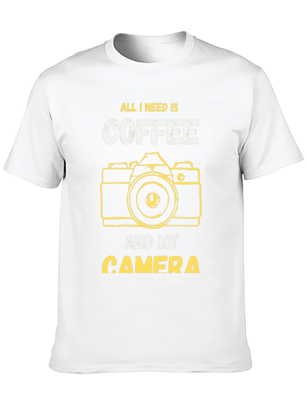 Coffee and Camera Graphic T-Shirt - Photography Lover Tee
