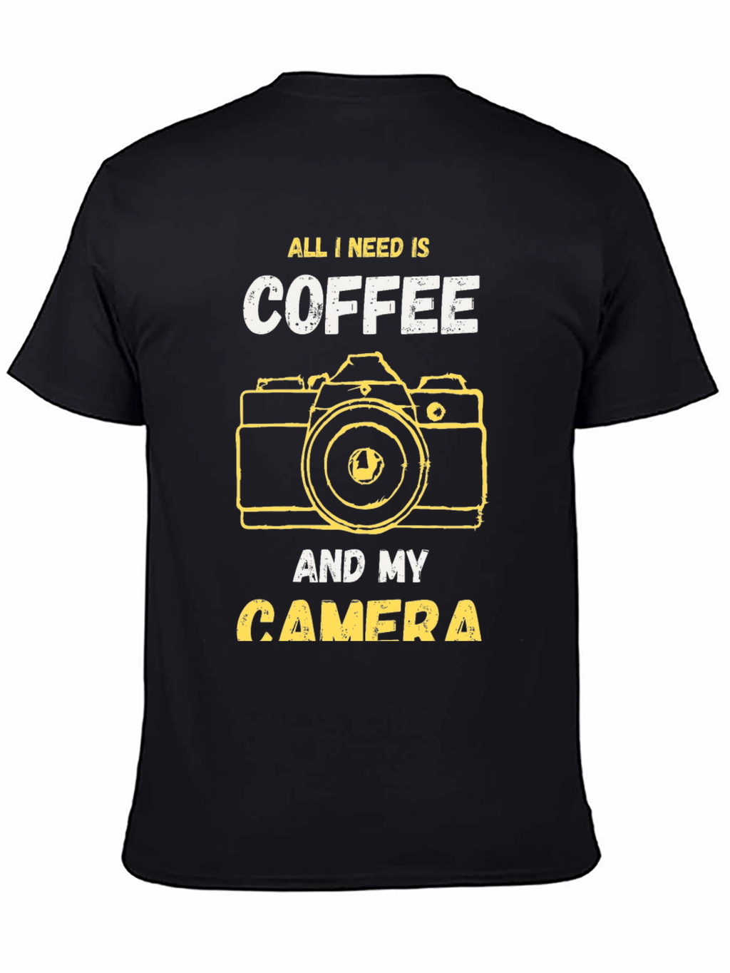 Coffee and Camera Graphic T-Shirt - Photography Lover Tee