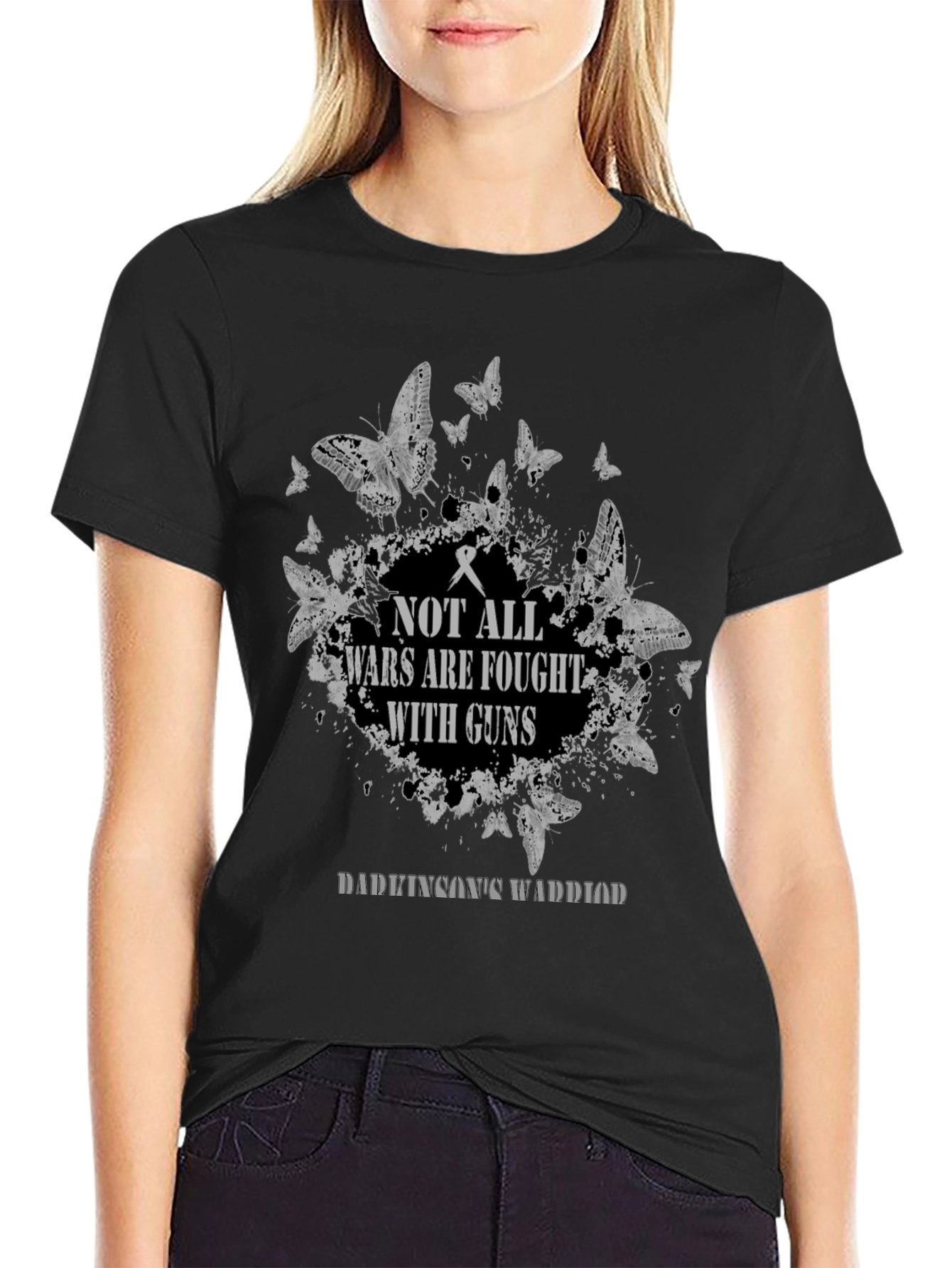 Parkinsons Warrior T-Shirt - Not All Wars Fought with Guns