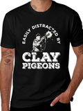 Easily Distracted By Clay Pigeons T-Shirt