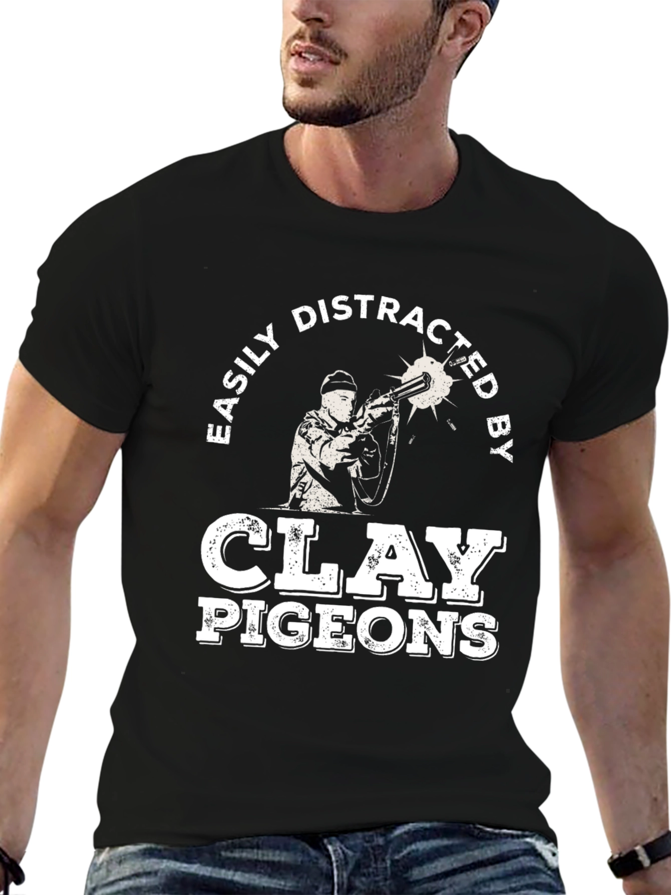 Easily Distracted By Clay Pigeons T-Shirt