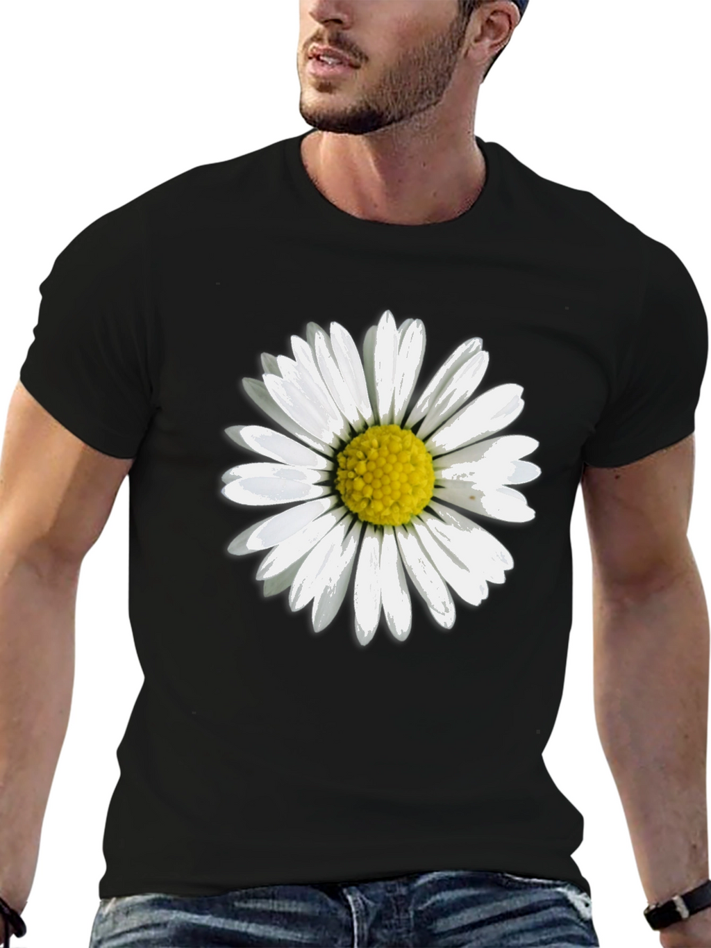 Daisy Flower Graphic Print Tee
