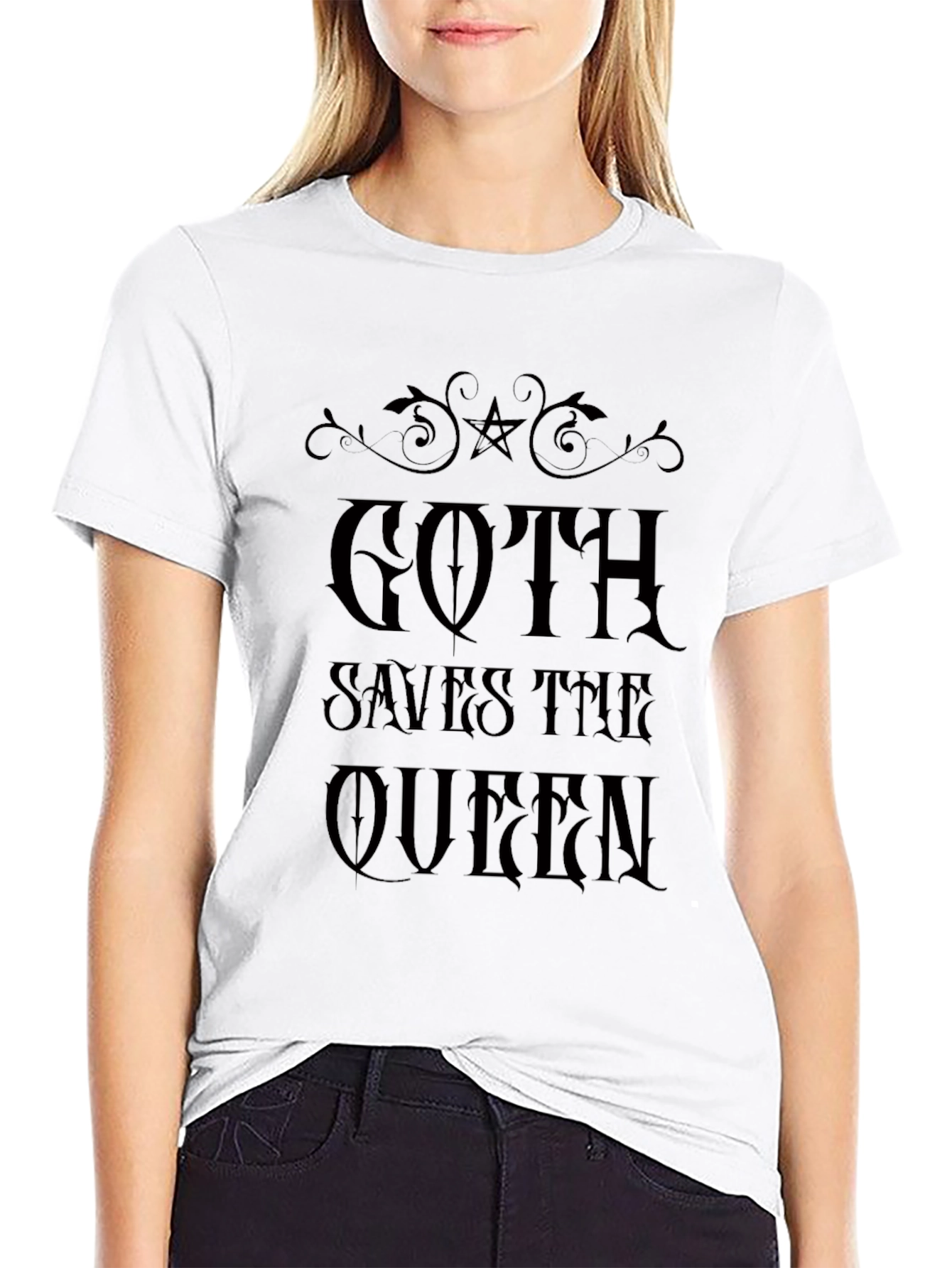 Goth Saves the Queen Graphic T-Shirt