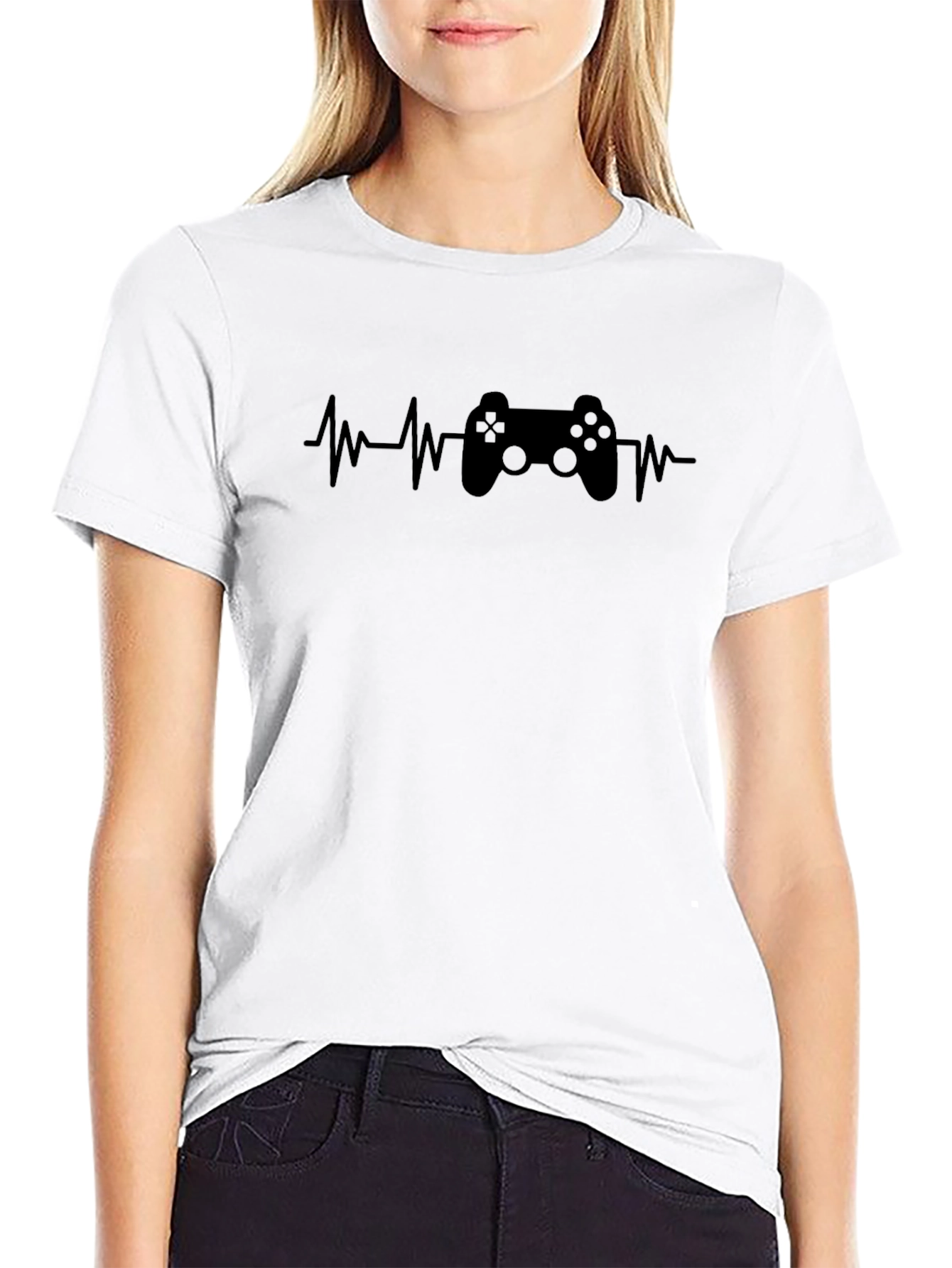 Gamer Heartbeat T-Shirt - Controller Graphic Tee
