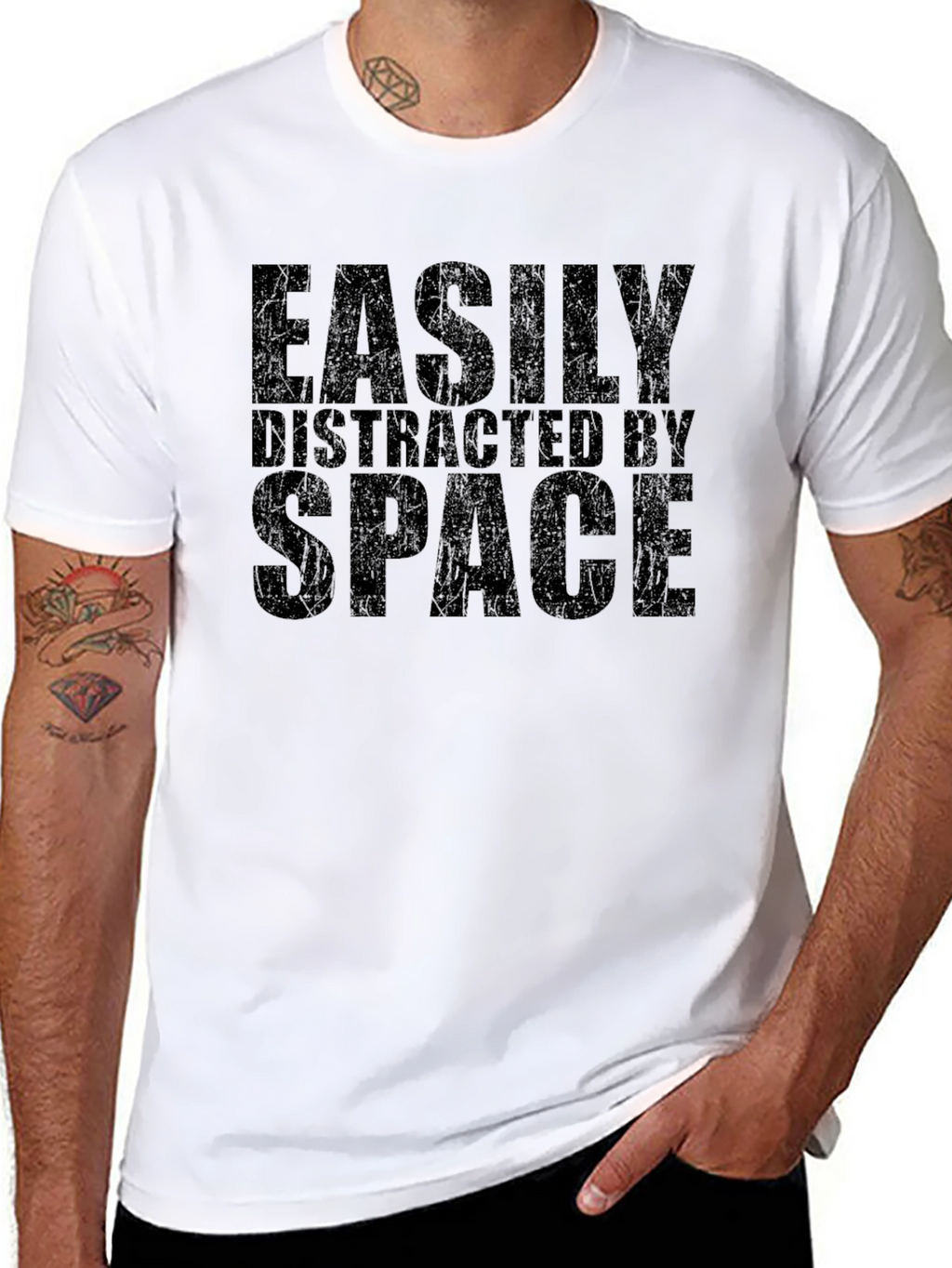 Easily Distracted By Space Graphic T-Shirt