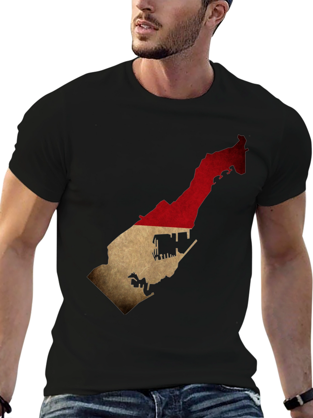 Monaco Flag Map T-Shirt - Stylish Black Tee