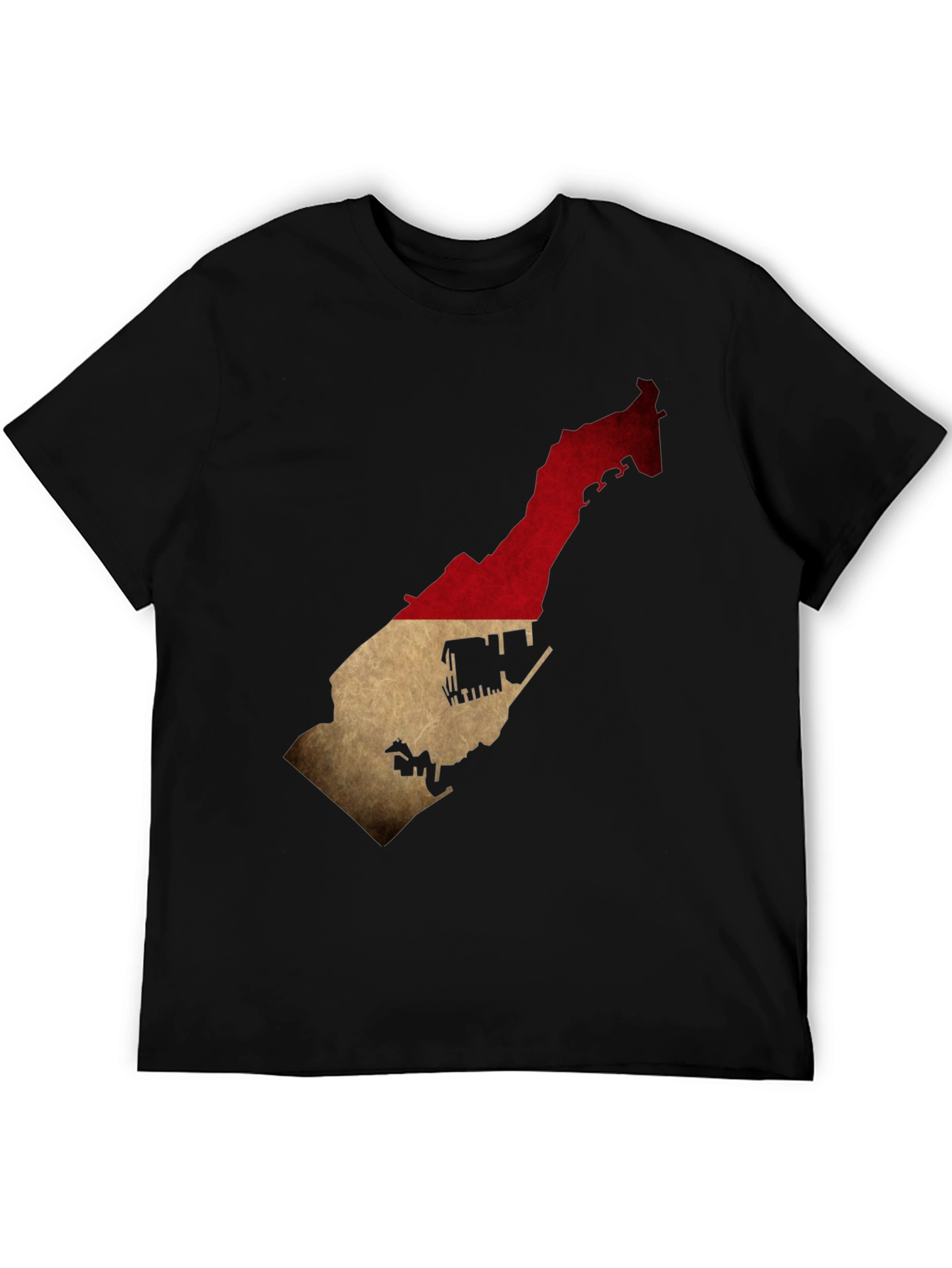 Monaco Flag Map T-Shirt - Stylish Black Tee