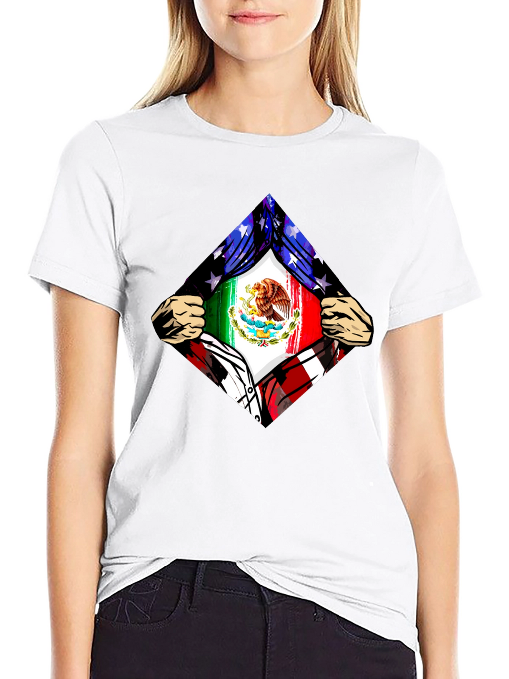 Mexican American Flag Pride T-Shirt