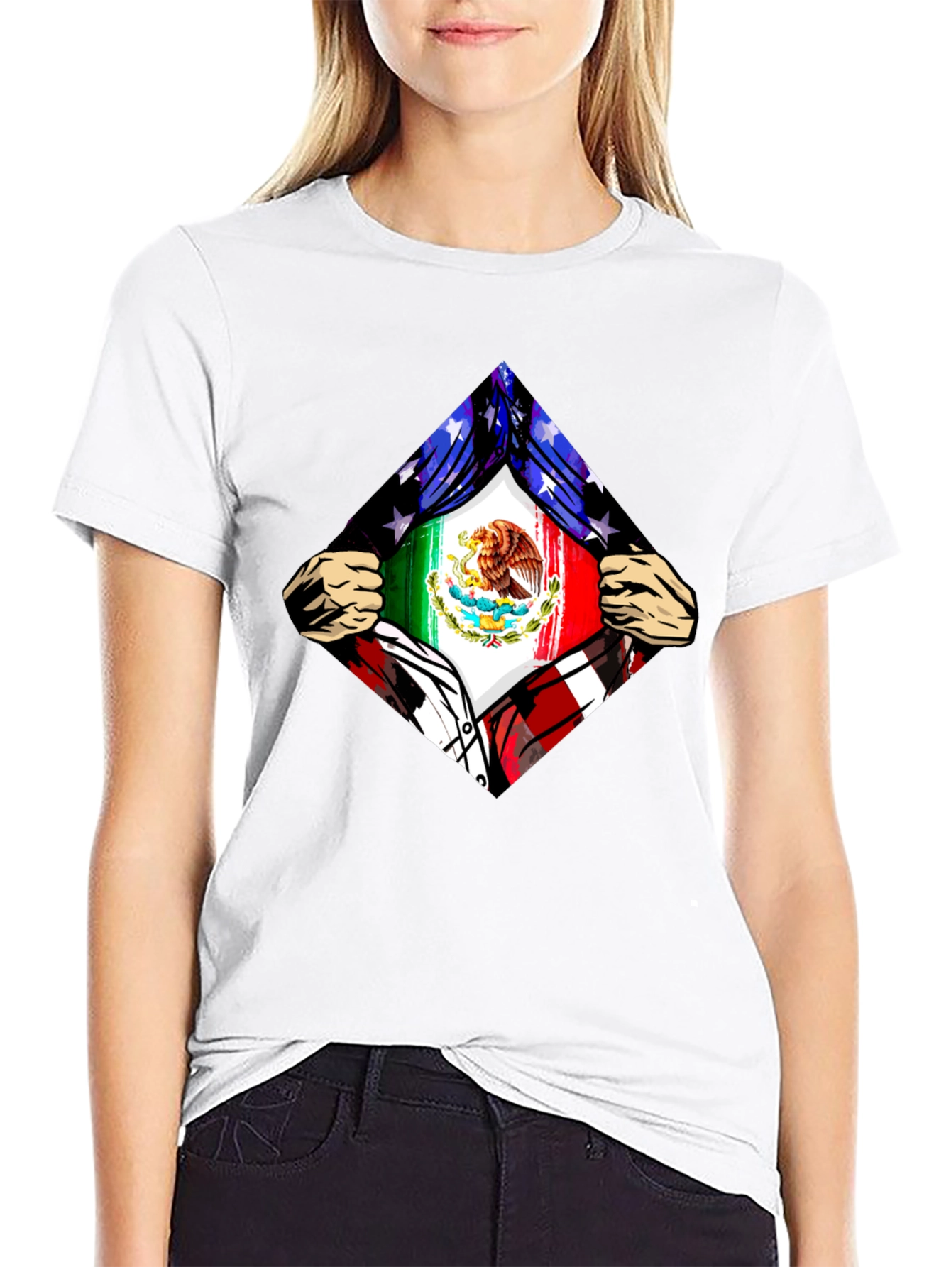 Mexican American Flag Pride T-Shirt