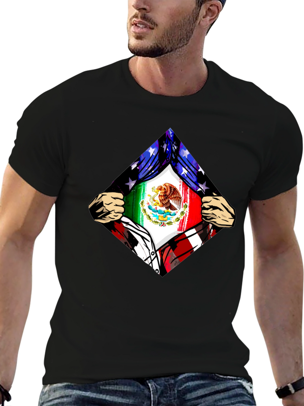 Mexican American Flag Pride T-Shirt