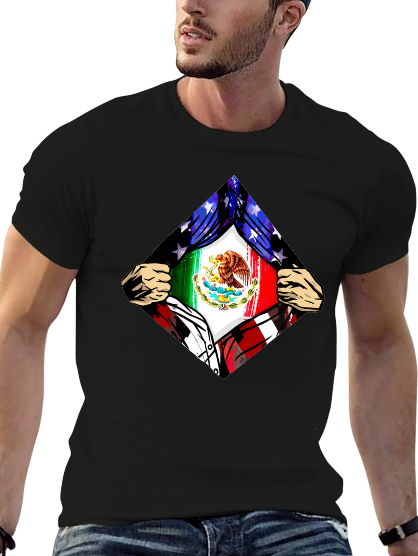 Mexican American Flag Pride T-Shirt