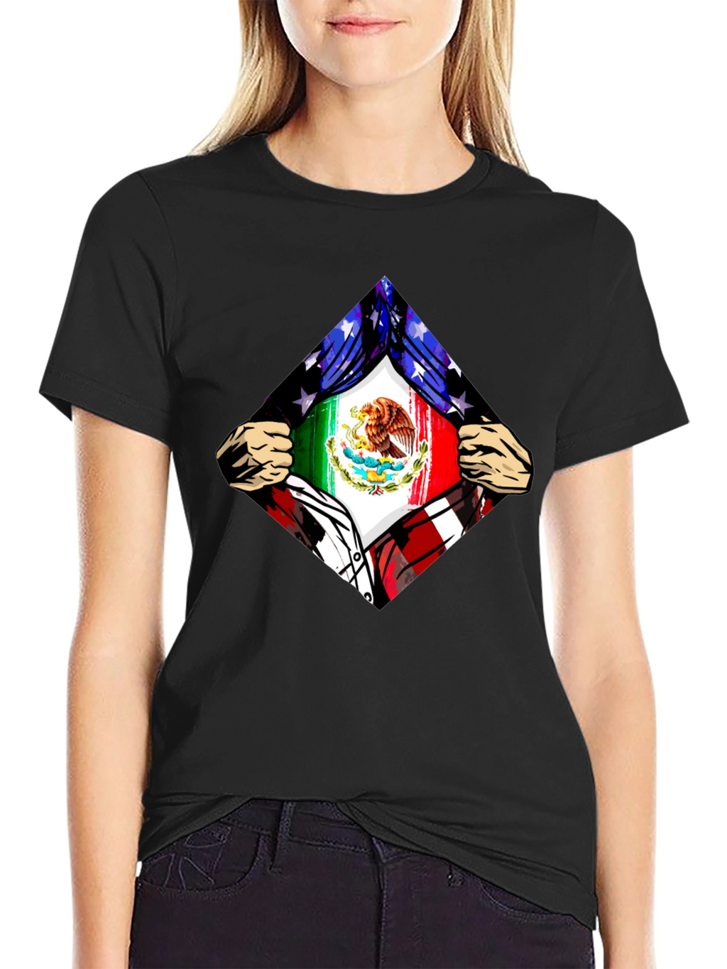 Mexican American Flag Pride T-Shirt