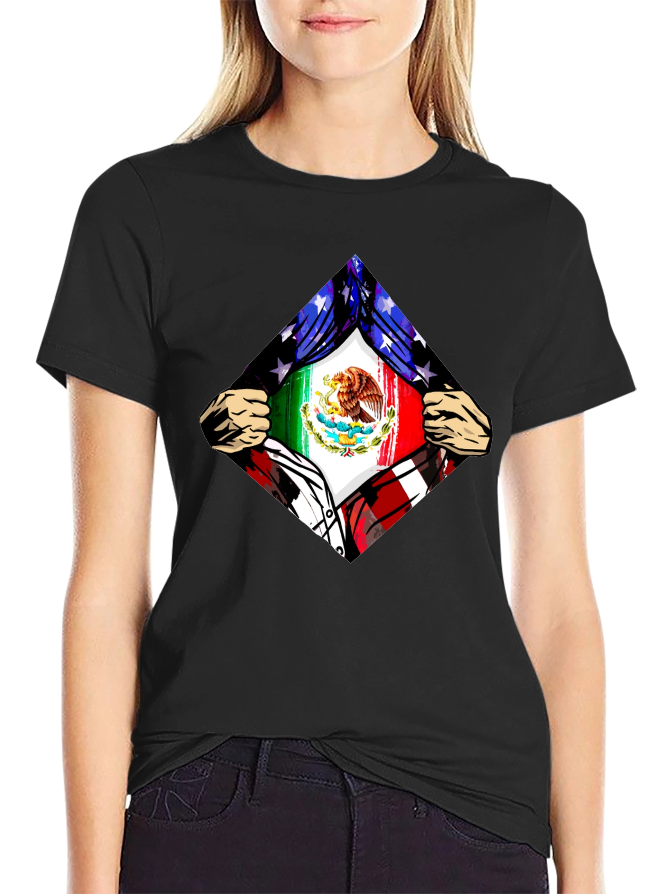 Mexican American Flag Pride T-Shirt