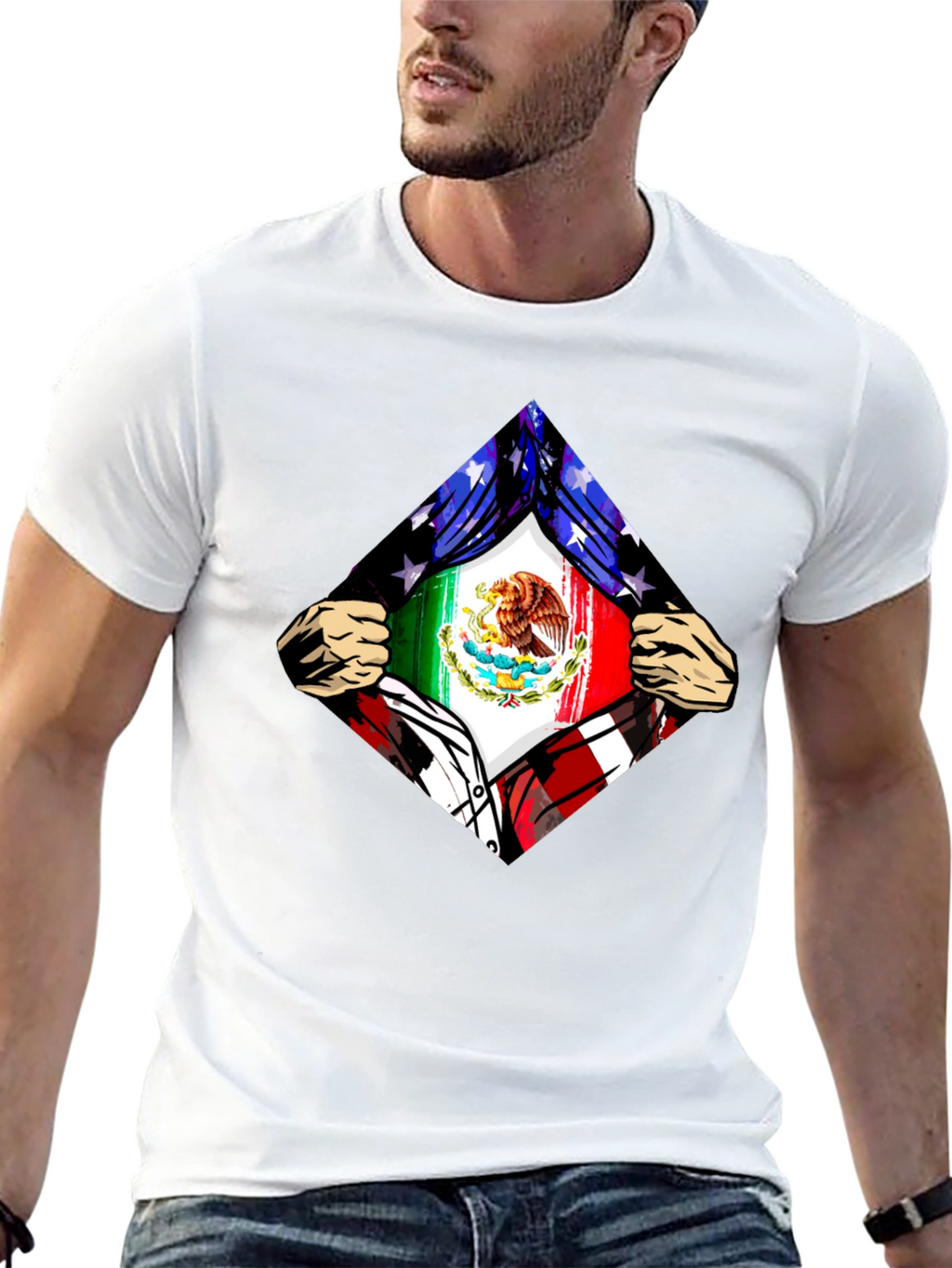 Mexican American Flag Pride T-Shirt