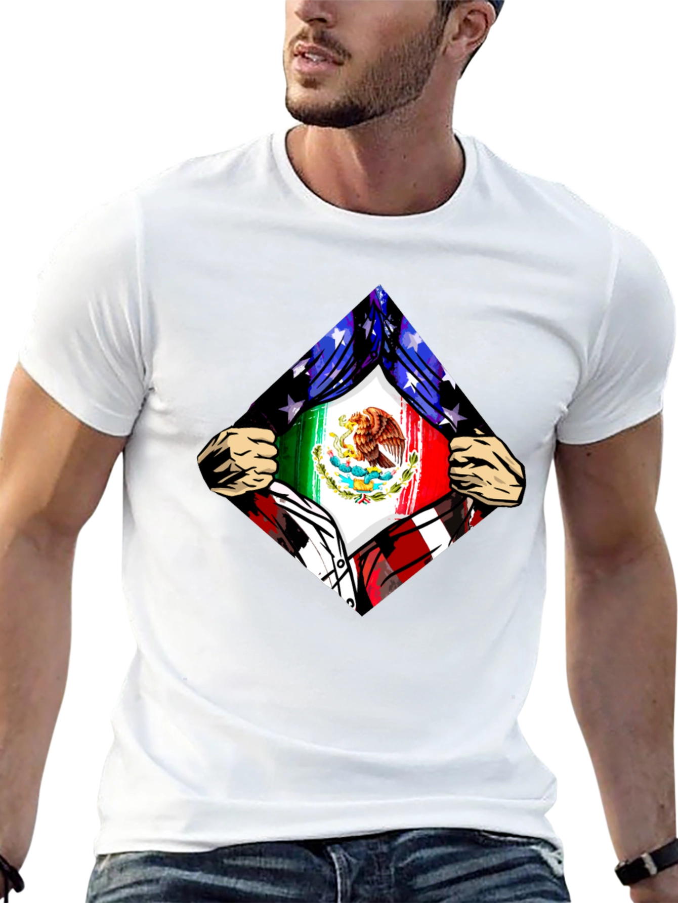 Mexican American Flag Pride T-Shirt